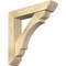 Ekena Millwork Olympic Slat Rough Sawn Bracket w/ Offset Brace, Douglas Fir, 6"W x 28"D x 28"H BKT0604X28X28OLY06RDF - alternate 1